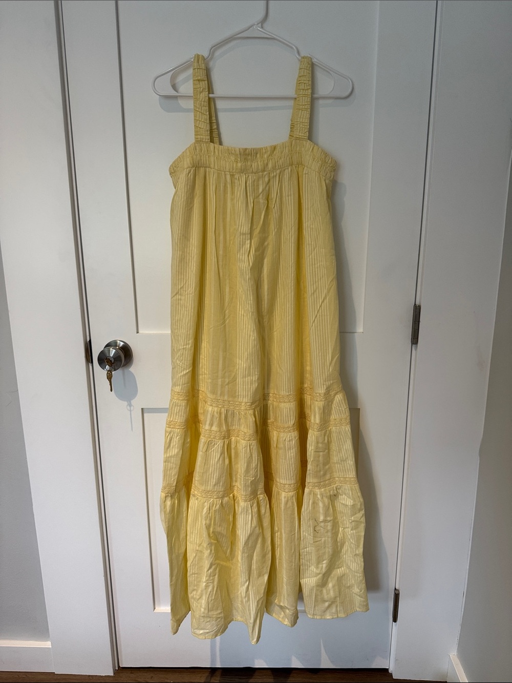 NWT Abercrombie and Fitch yellow maxi dress size XS Petite